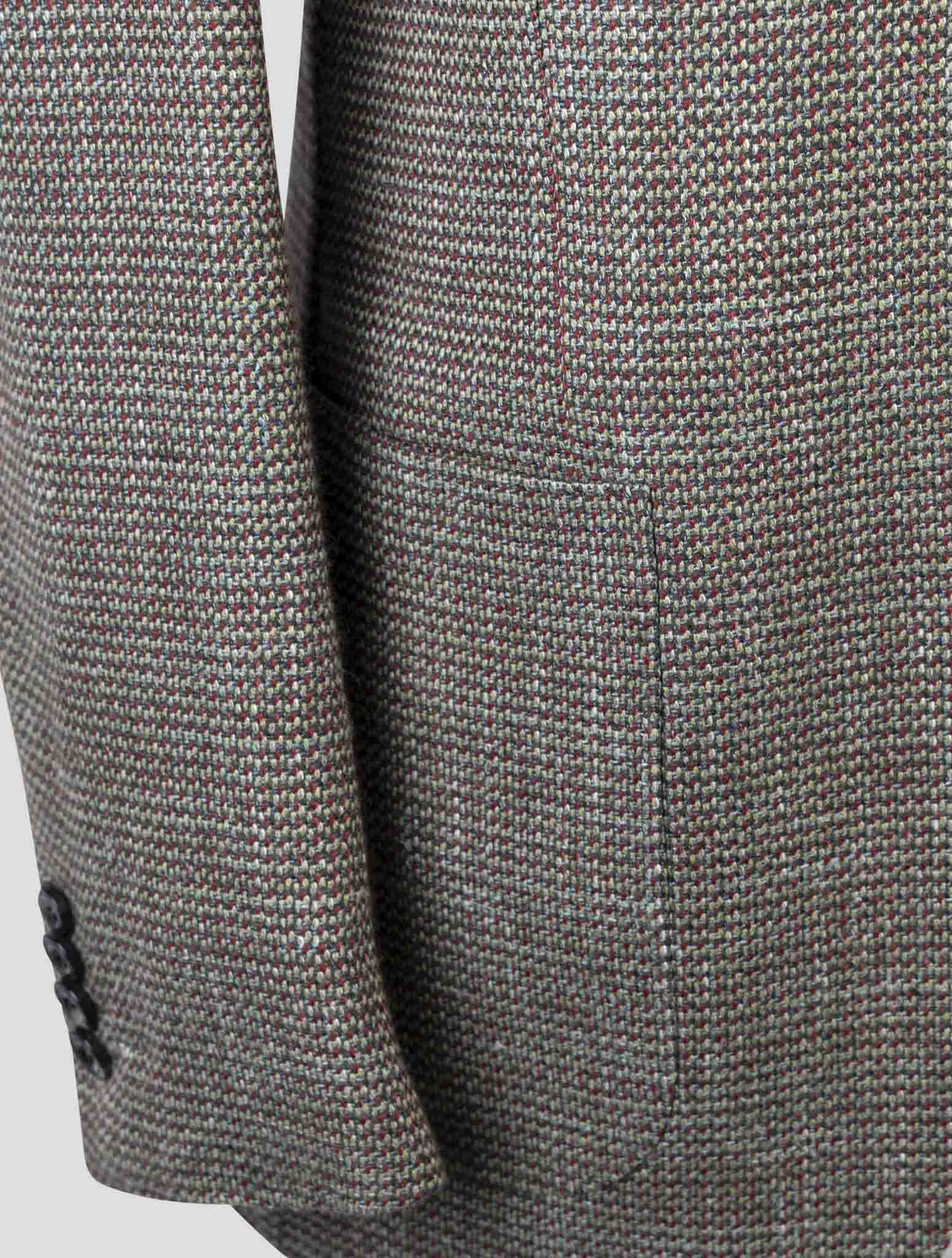 Kiton Multicolor Cashmere Virgin Wool Silk Linen Blazer
