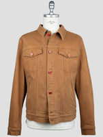 Kiton Blue Cotton Ea Coat