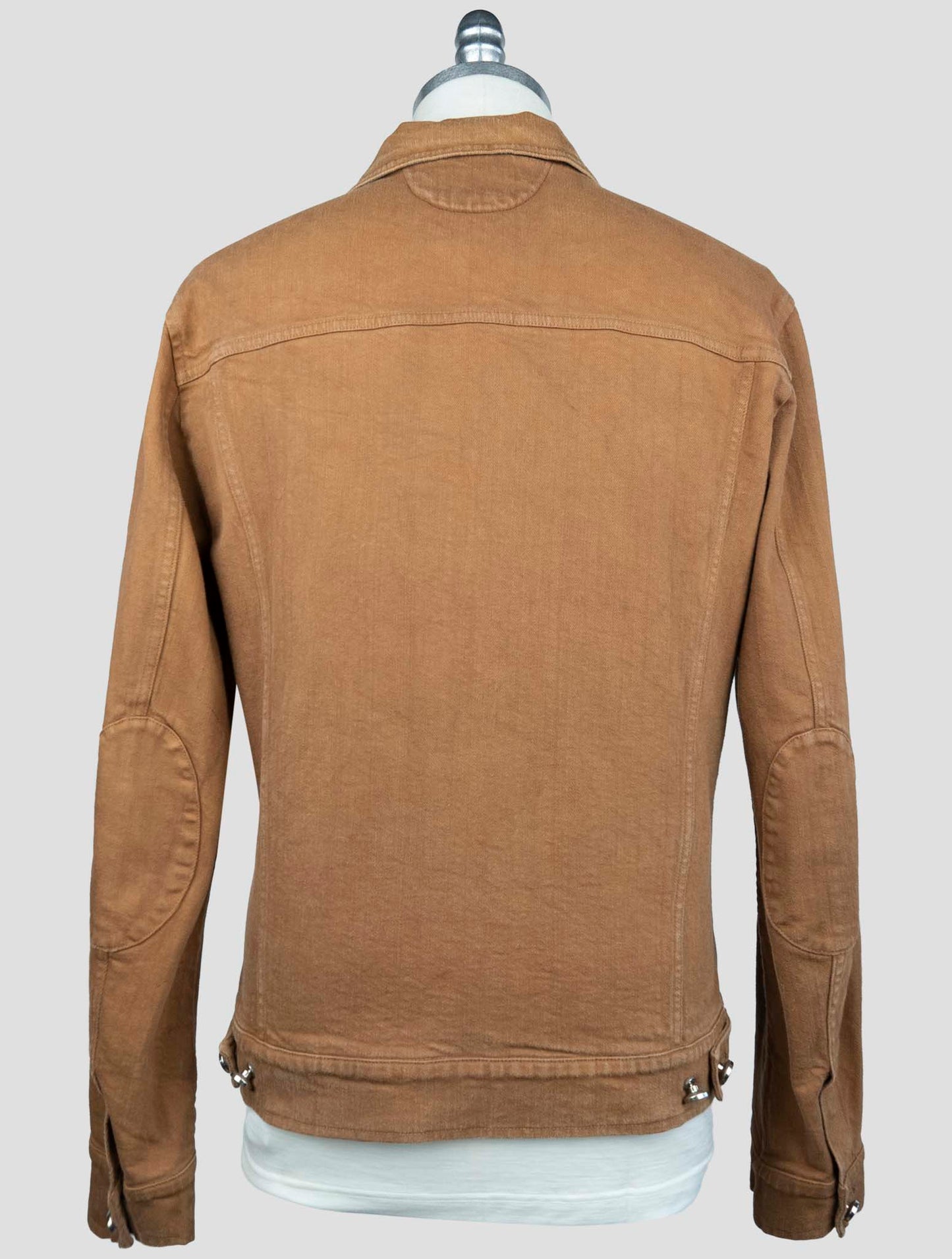 Kiton Blue Cotton Ea Coat