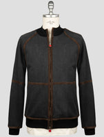 Kiton Blue Cotton Ea Coat