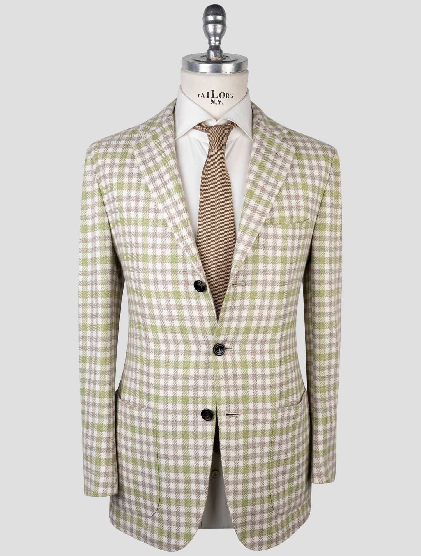 Kiton Multicolor Cashmere Virgin Wool Silk Linen Blazer