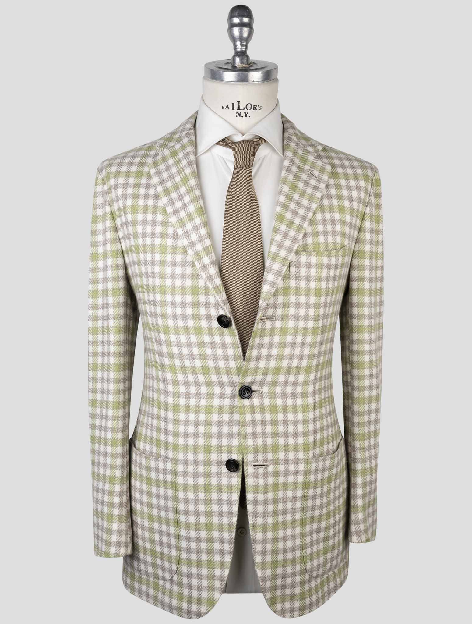 Kiton Multicolor Cashmere Virgin Wool Silk Linen Blazer