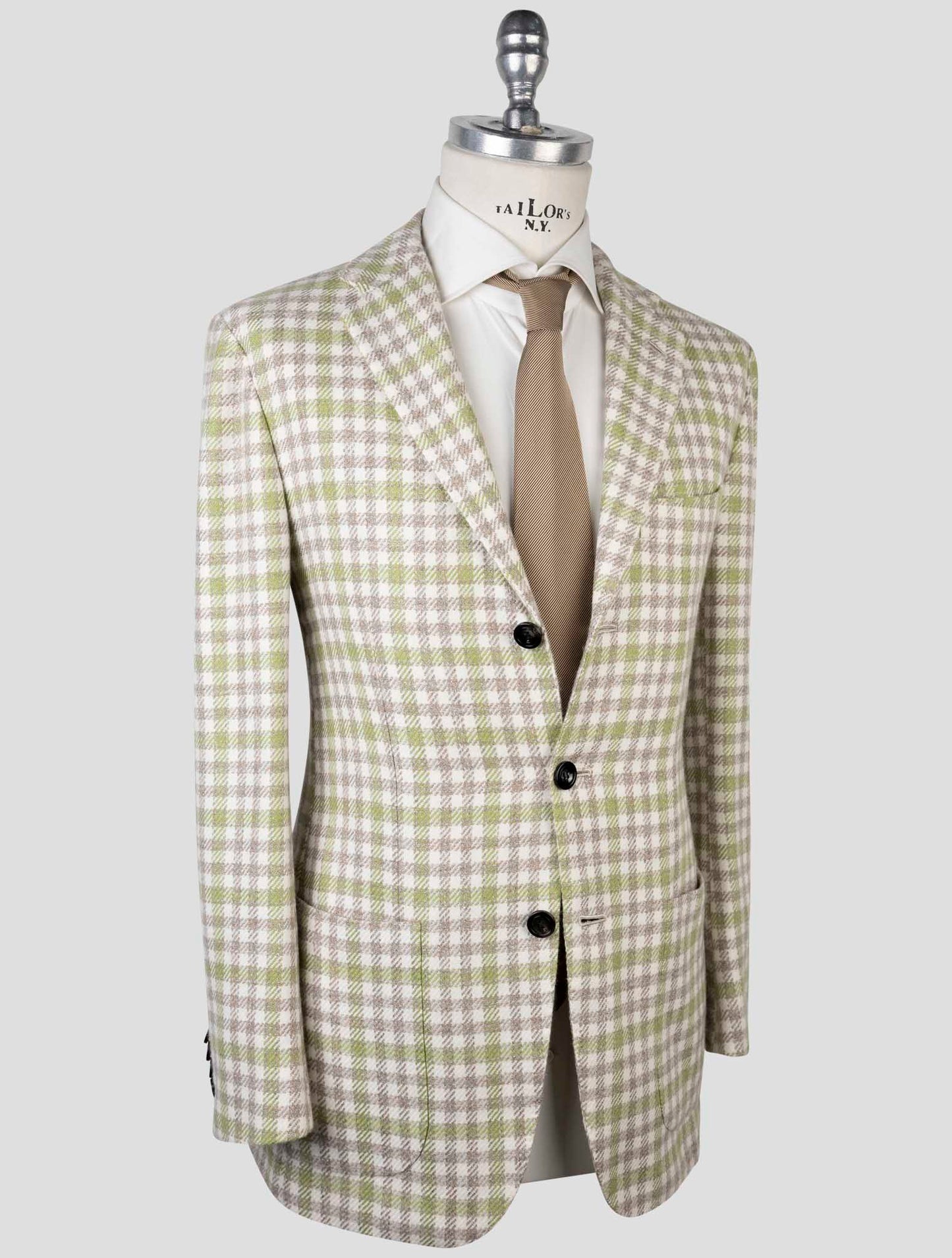 Kiton Multicolor Cashmere Virgin Wool Silk Linen Blazer