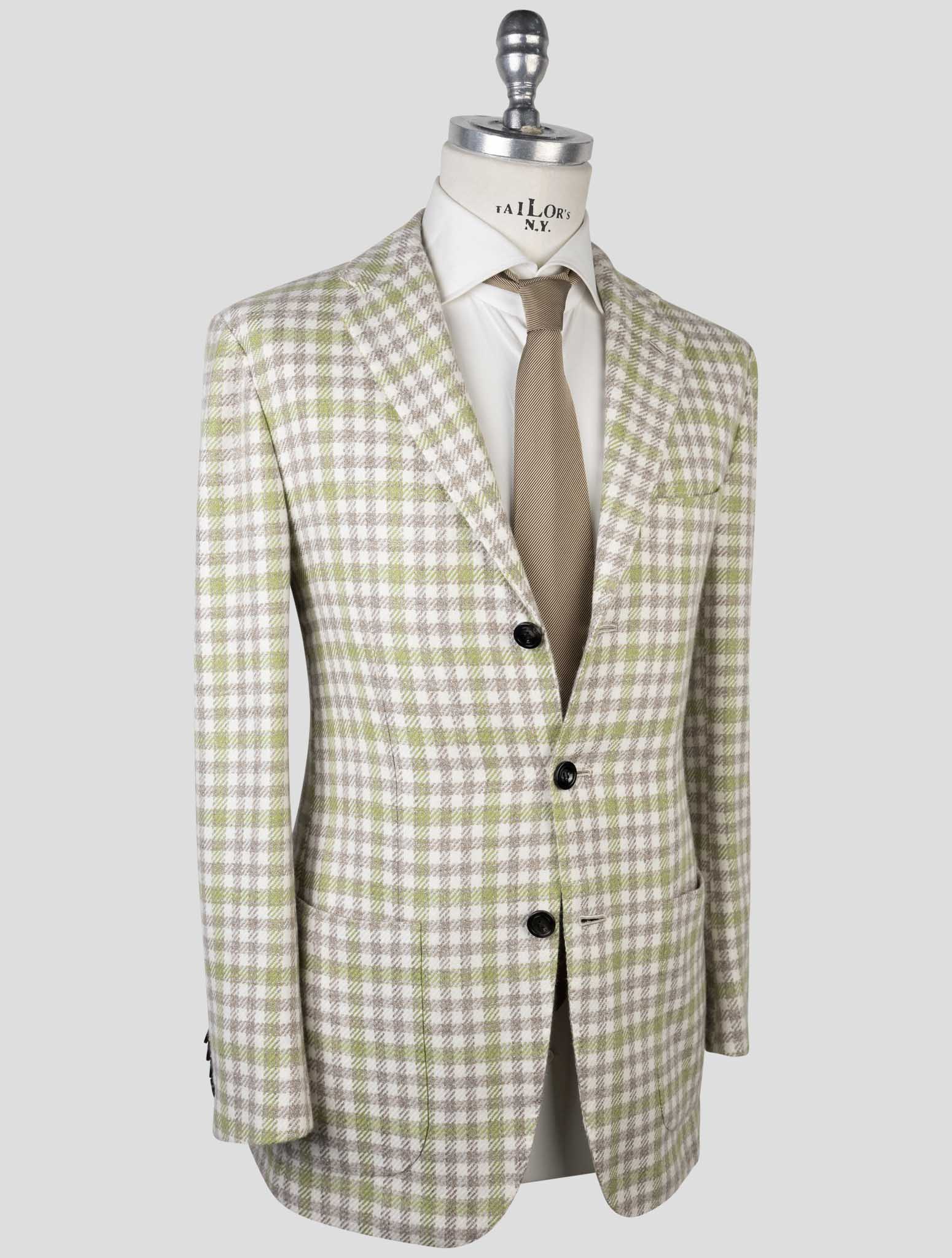 Kiton Multicolor Cashmere Virgin Wool Silk Linen Blazer