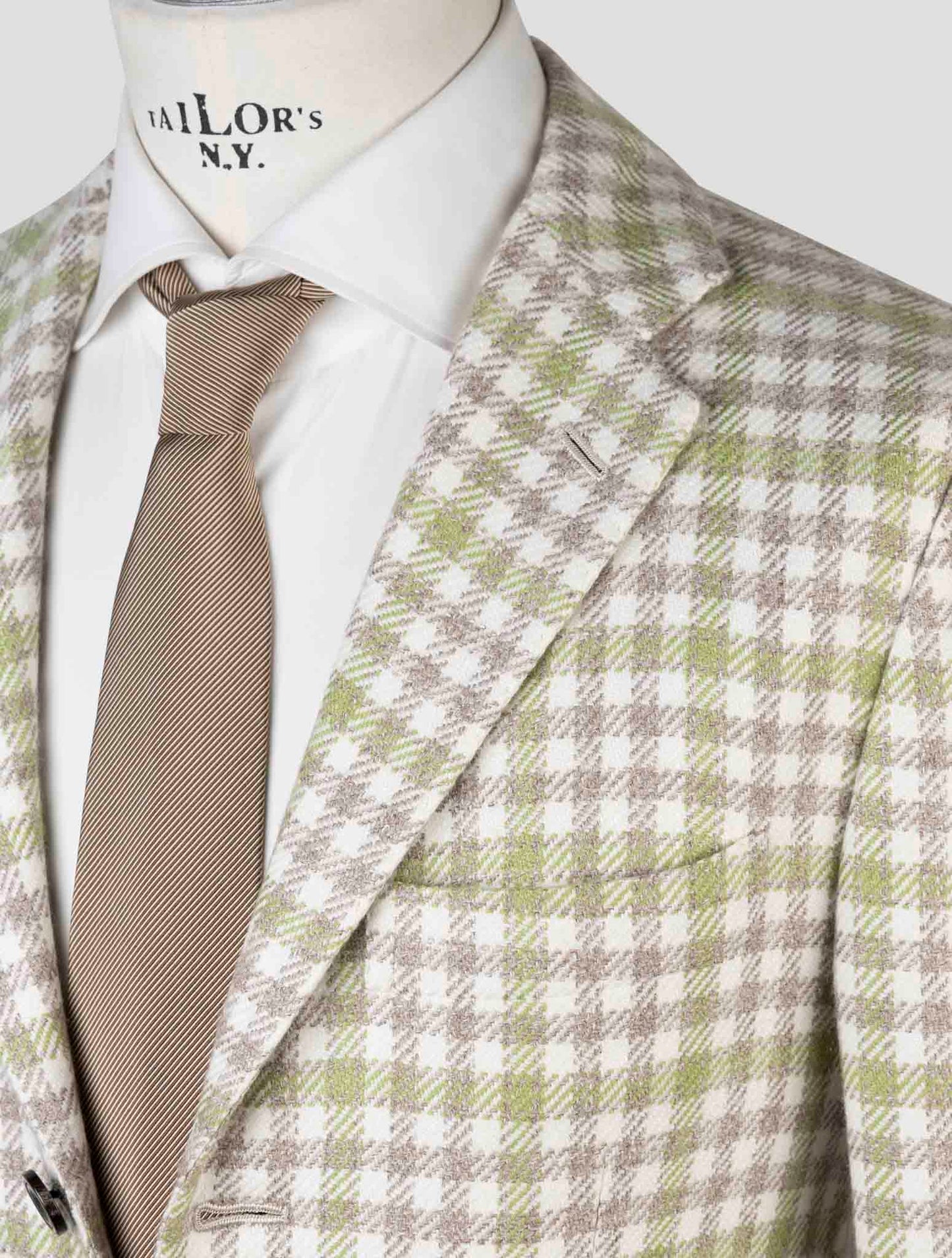 Kiton Multicolor Cashmere Virgin Wool Silk Linen Blazer