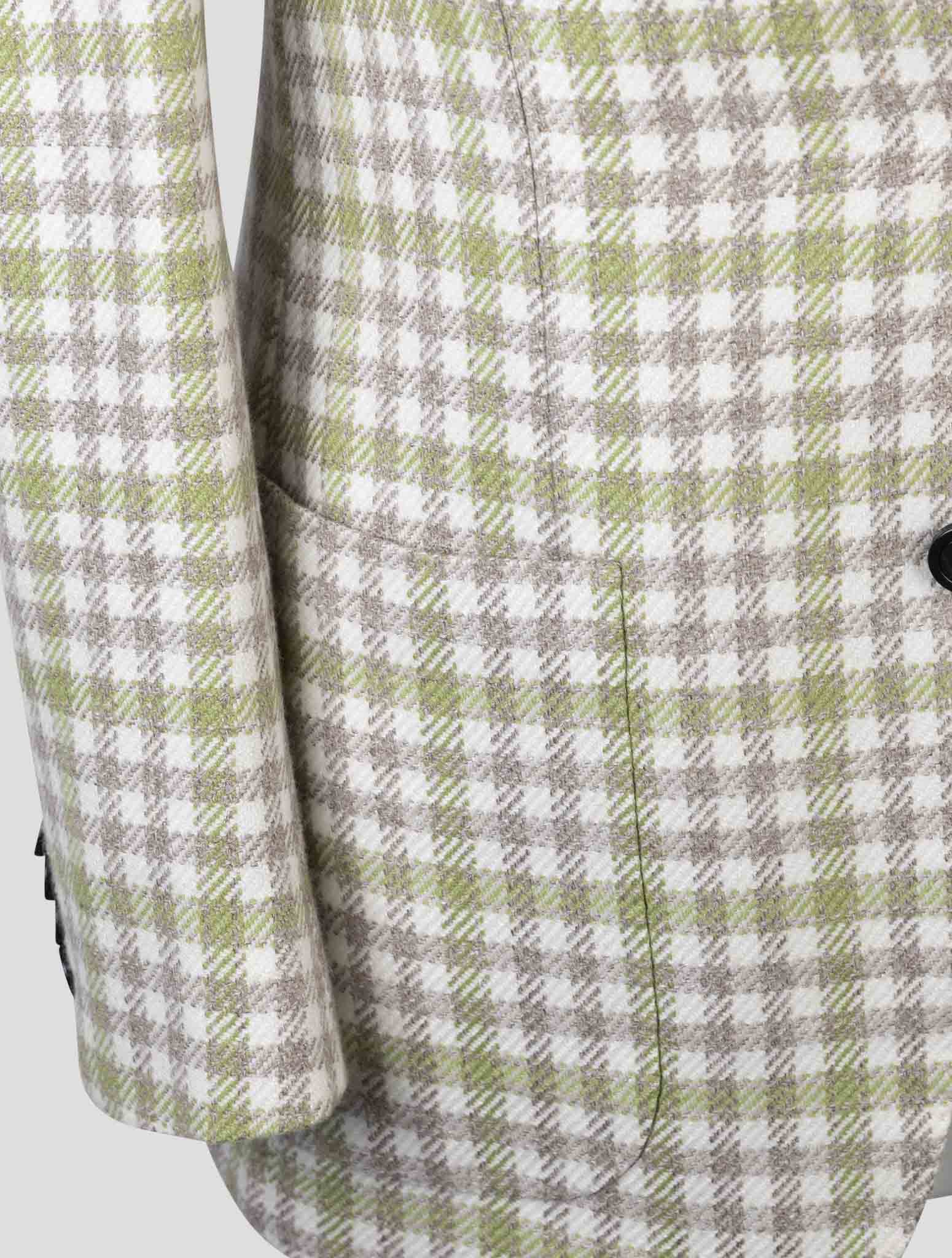 Kiton Multicolor Cashmere Virgin Wool Silk Linen Blazer