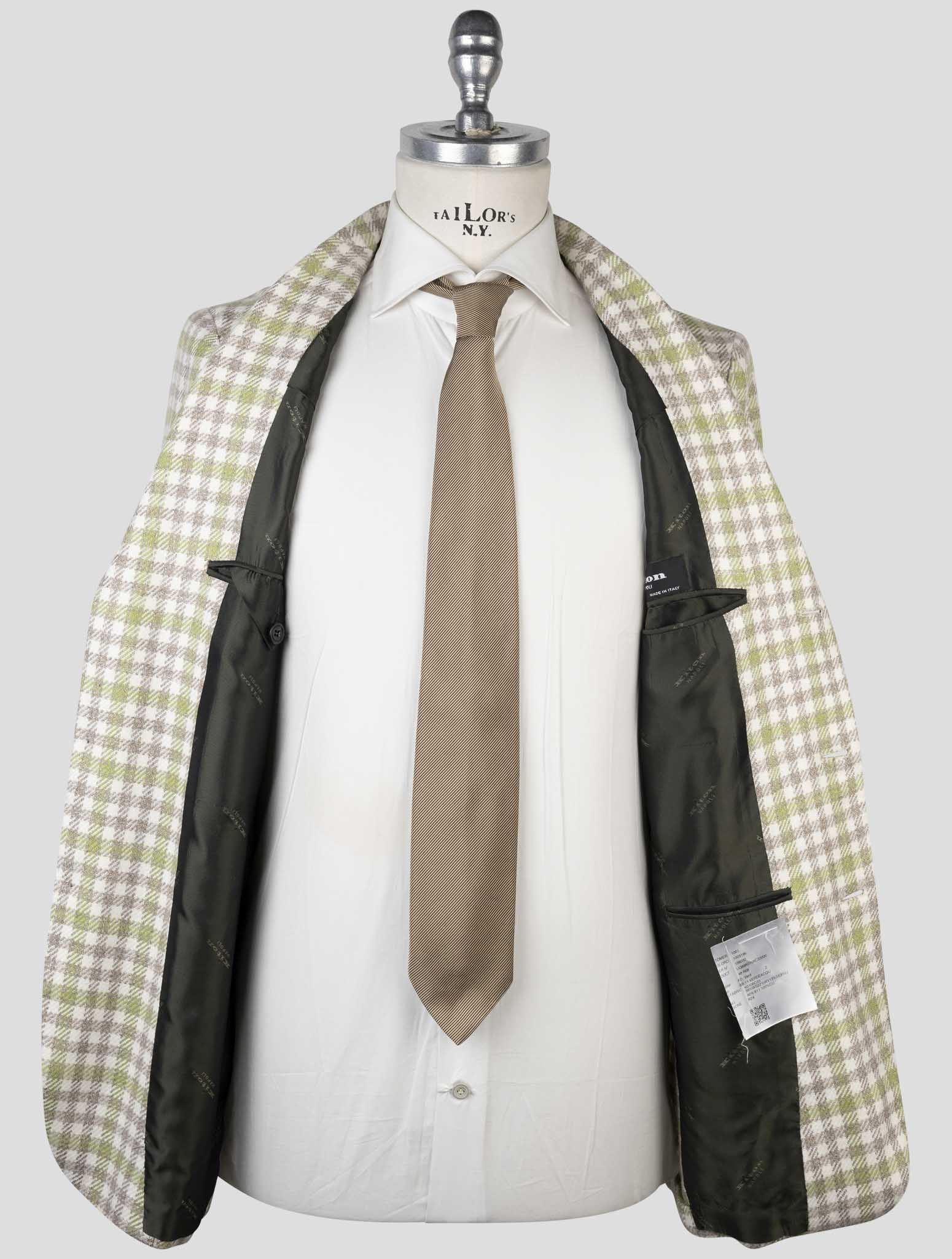 Kiton Multicolor Cashmere Virgin Wool Silk Linen Blazer