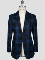 Kiton Blue Cashmere Silk Blazer