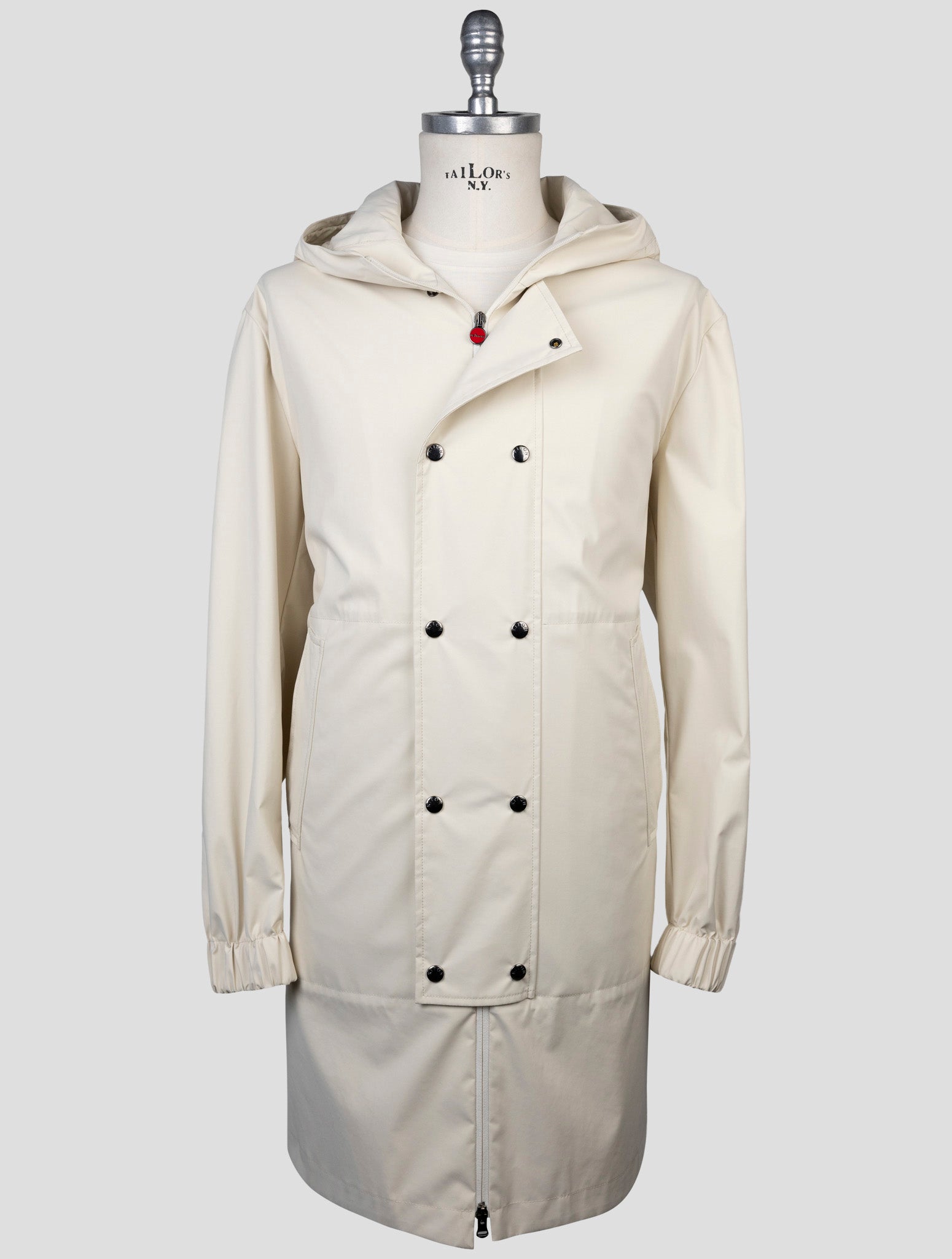 Kiton White Pa Pl Overcoat