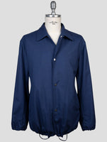 Kiton Blue Cashmere Silk Coat