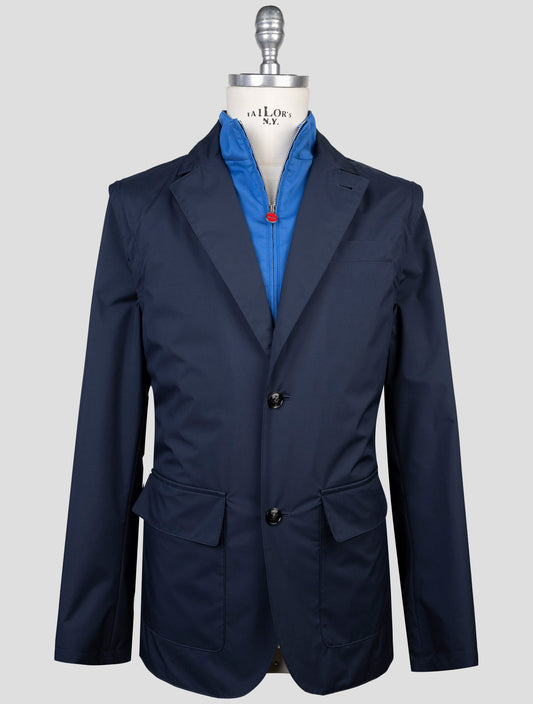 Kiton Blue Pl Pu Coat