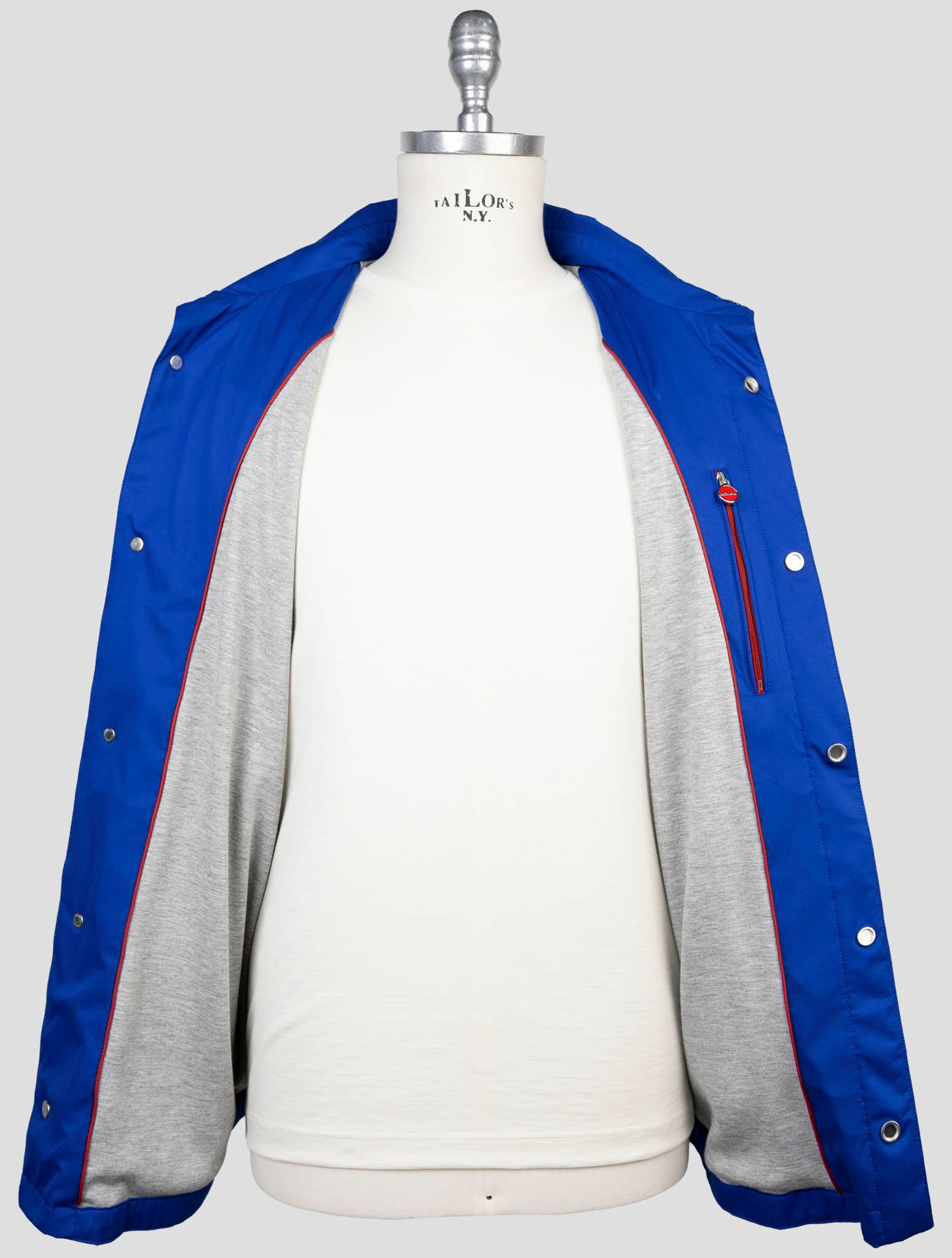 Kiton Blue Pl Coat