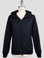 Kiton Blue Wool Ea Pa Coat