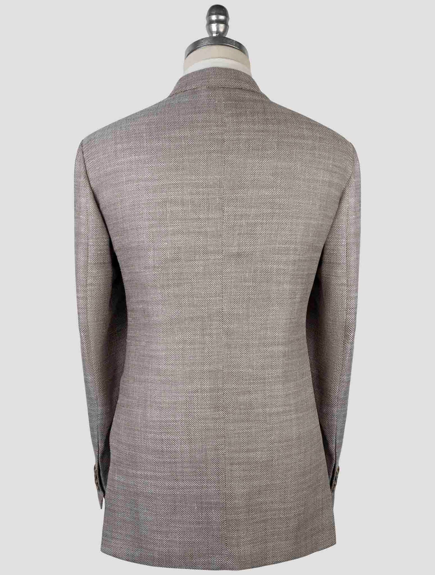 Kiton Brown Cashmere Virgin Wool Silk Linen Blazer