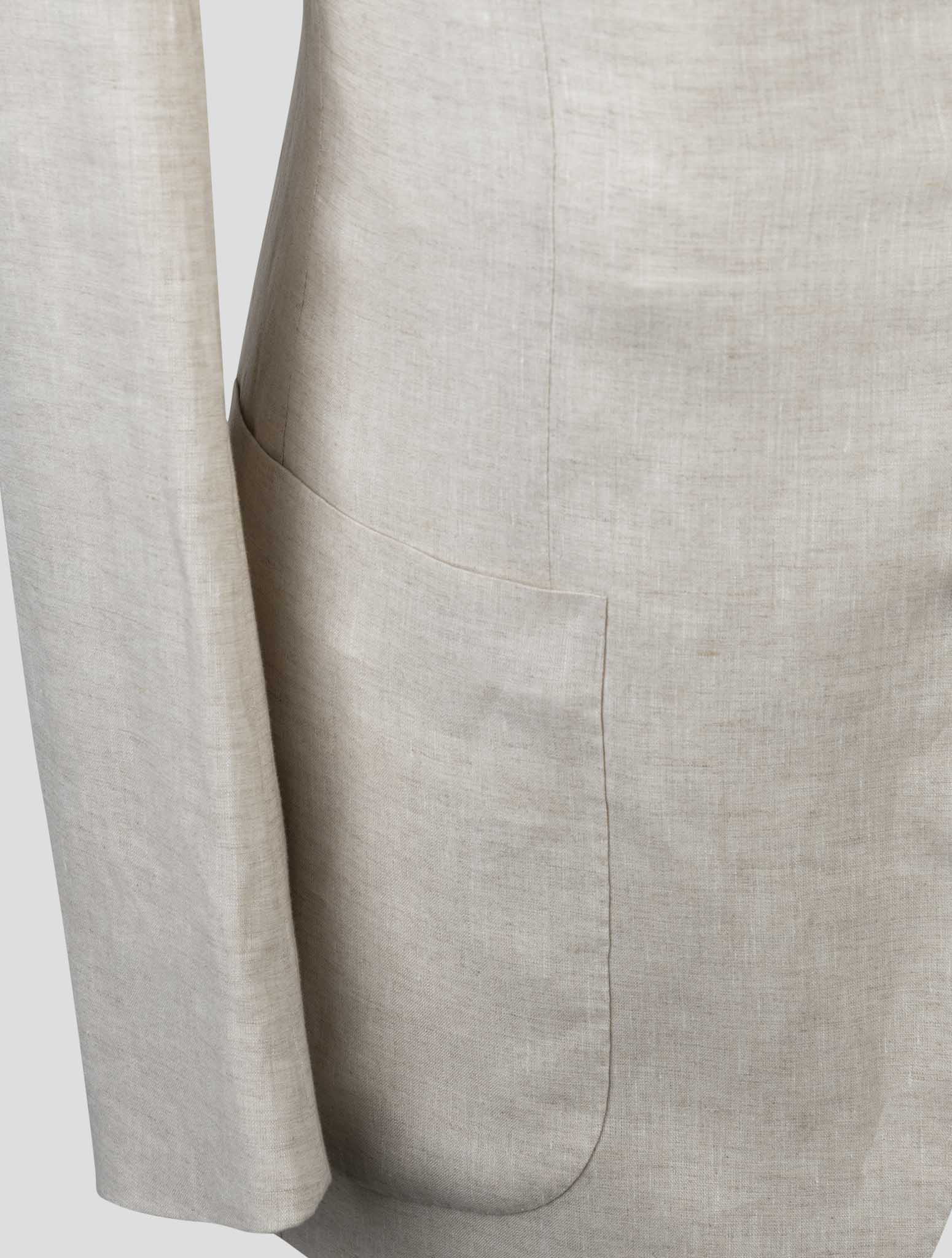 Kiton Beige Linen Blazer