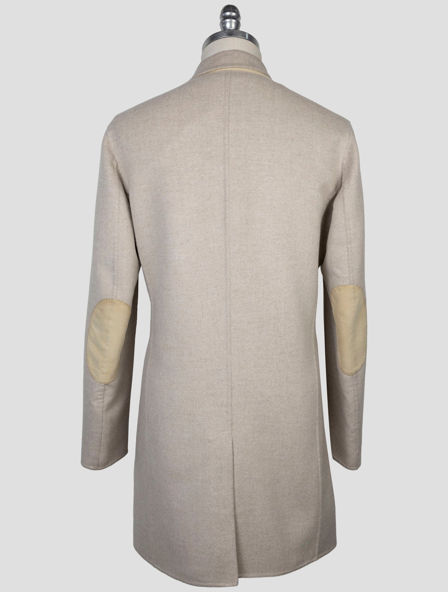 Kiton Beige Cashmere Silk Overcoat