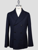 Kiton Blue Wool Pa Blazer