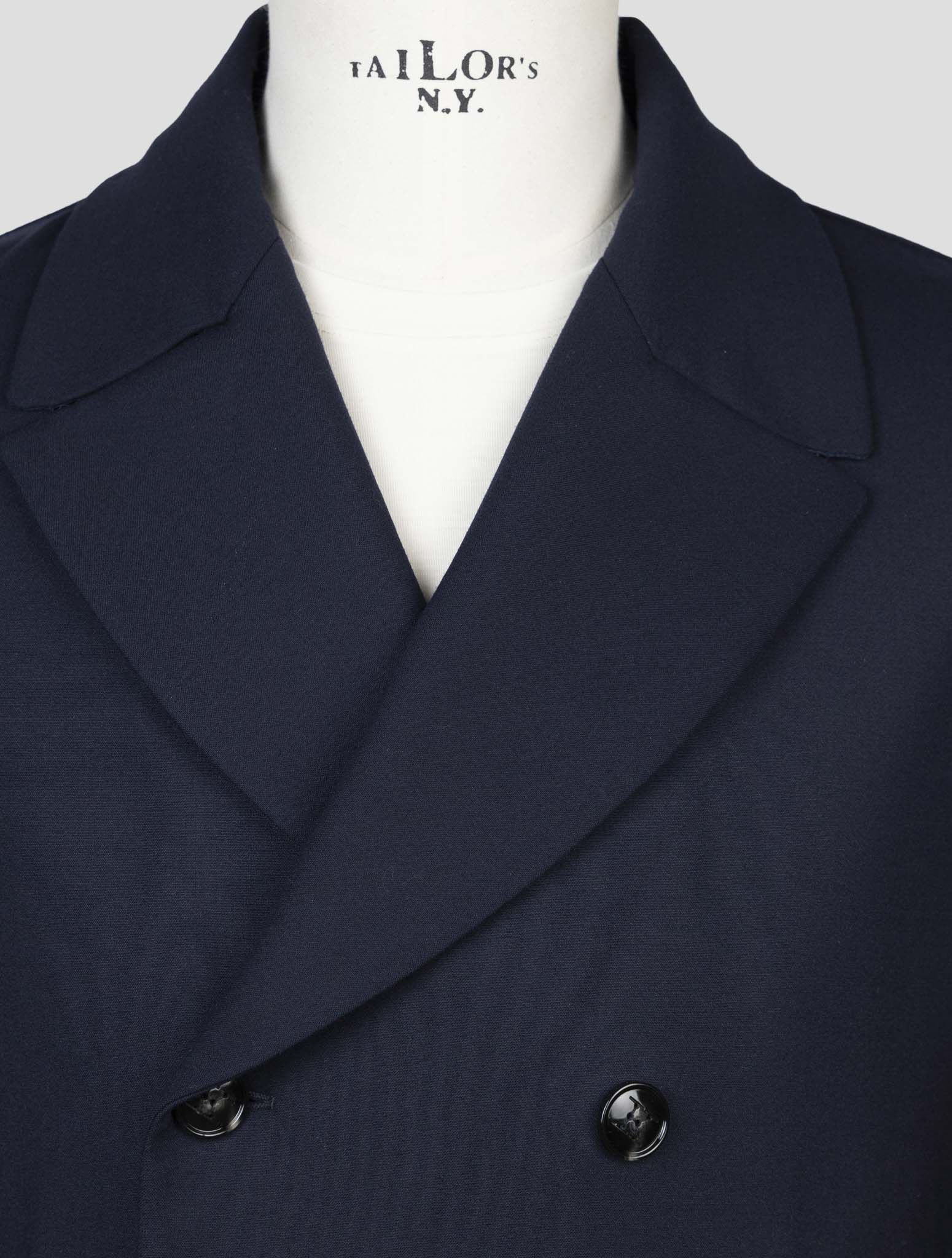 Kiton Blue Wool Pa Blazer