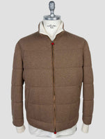 Kiton Brown Wool Cashmere Pa Coat