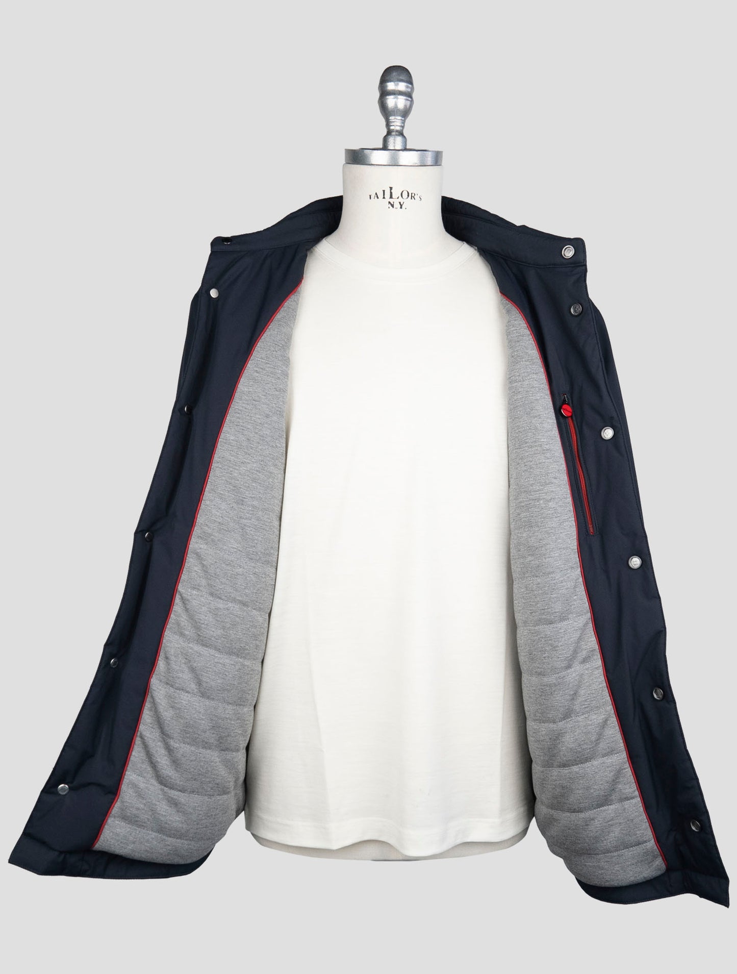 Kiton Blue Pl Coat