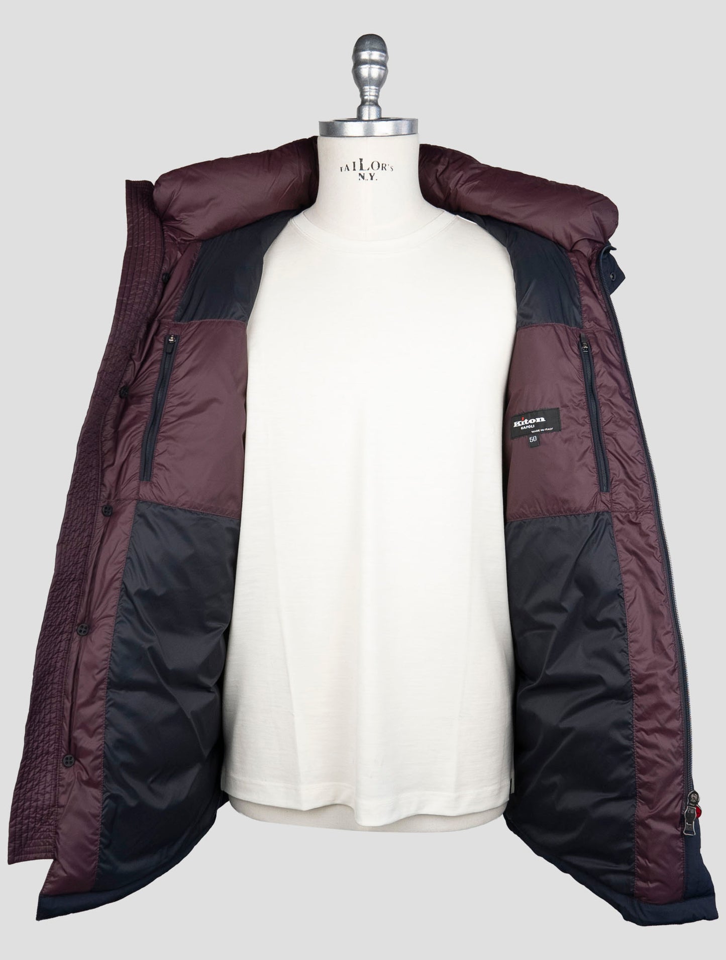 Kiton Blue Pa Ea Coat