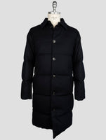 Kiton Blue Cashmere Ea Overcoat