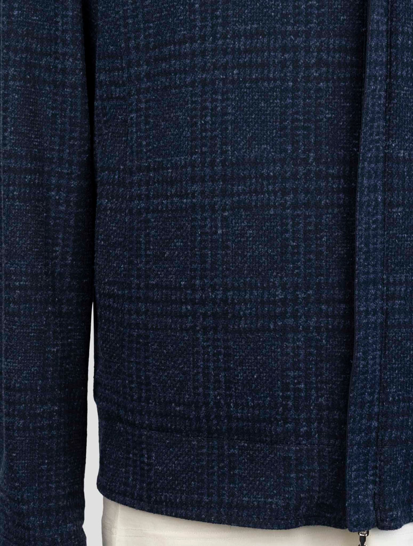 Kiton Blue Cotton Virgin Wool Linen Pl Pa Reverse Coat