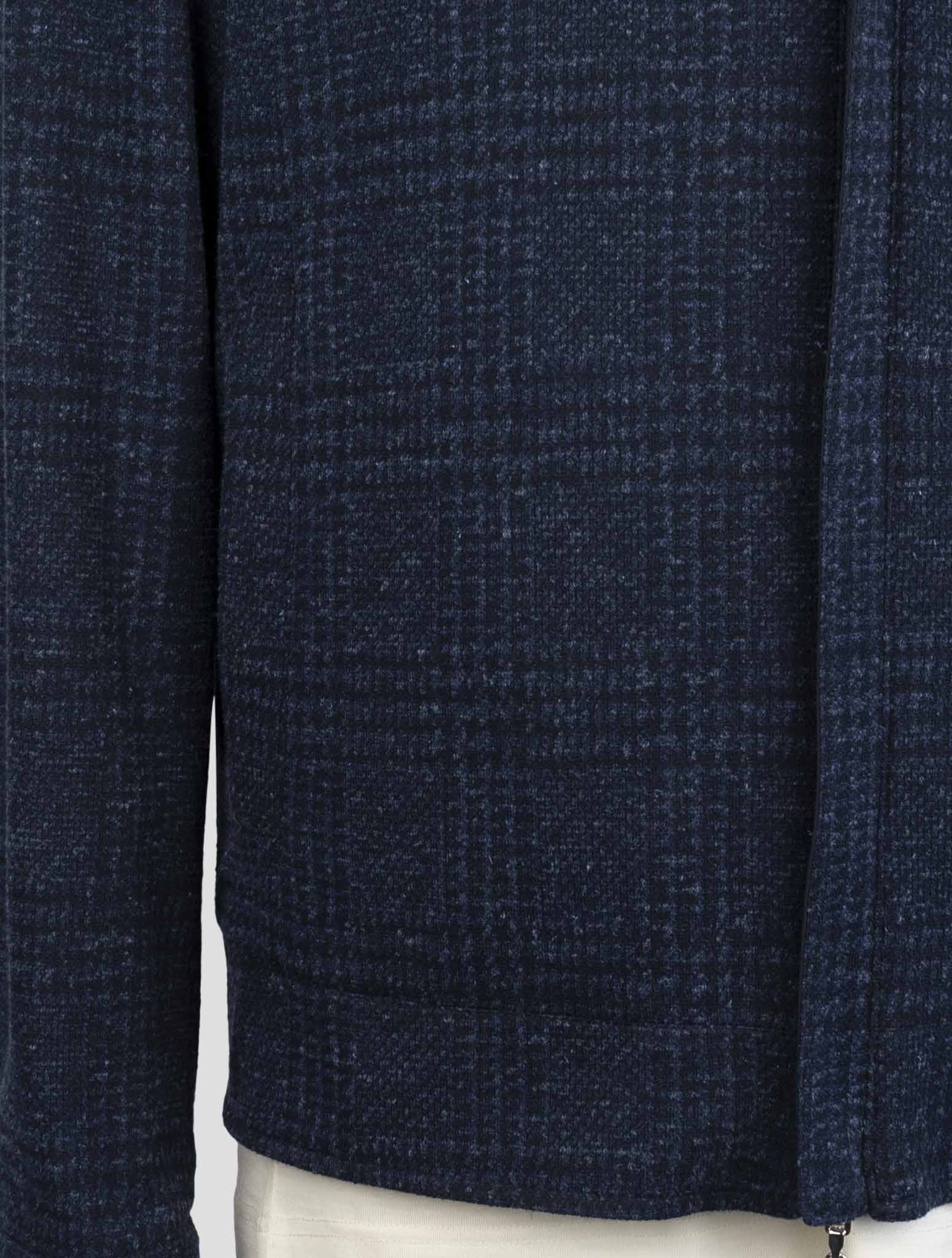 Kiton Blue Cotton Virgin Wool Linen Pl Pa Reverse Coat