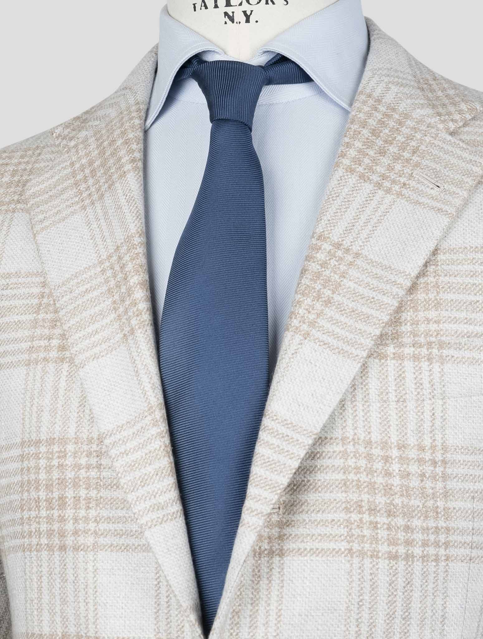 Kiton Brown Cashmere Virgin Wool Silk Cotton Pa Blazer