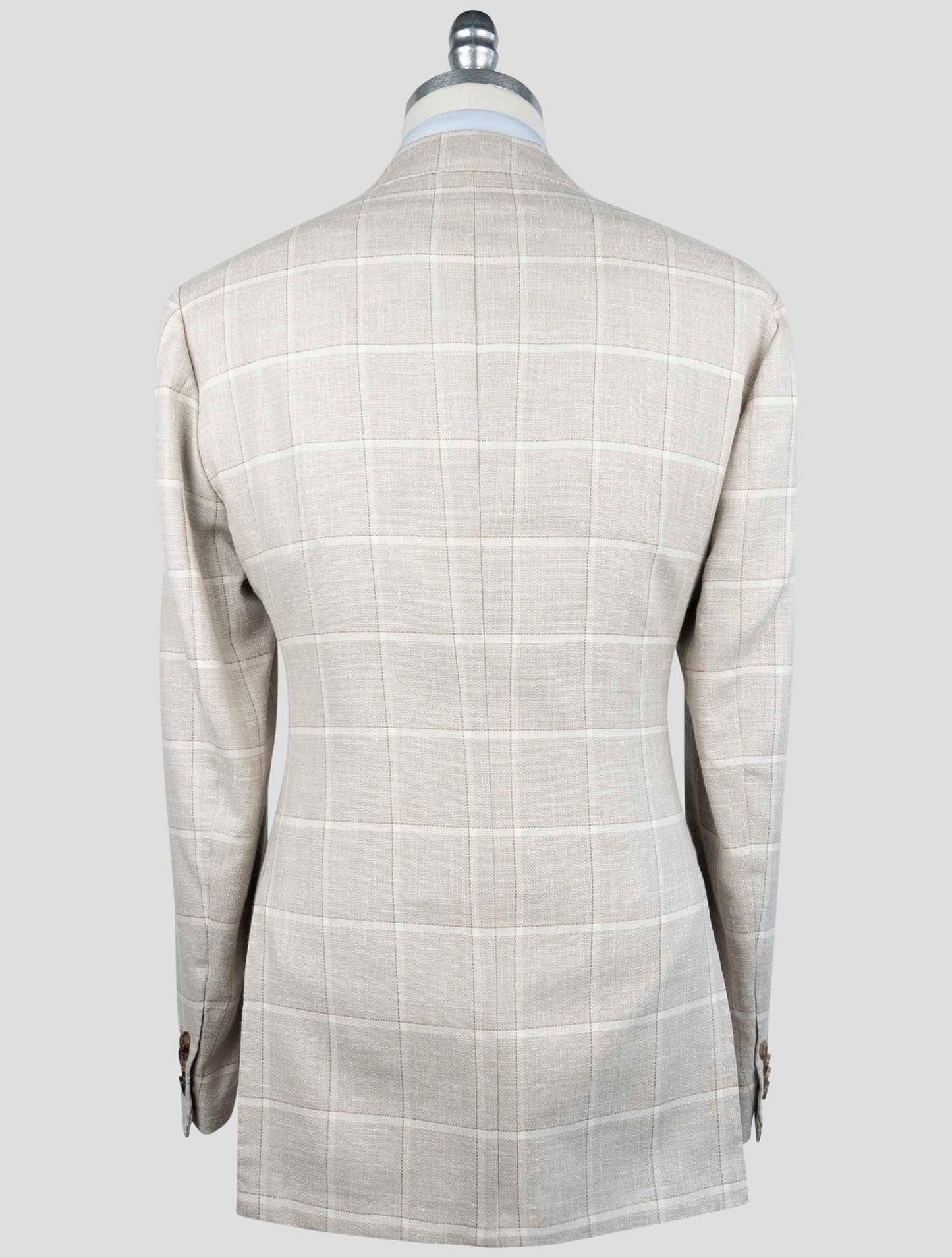 Kiton Brown Cashmere Silk Virgin Wool Pa Blazer