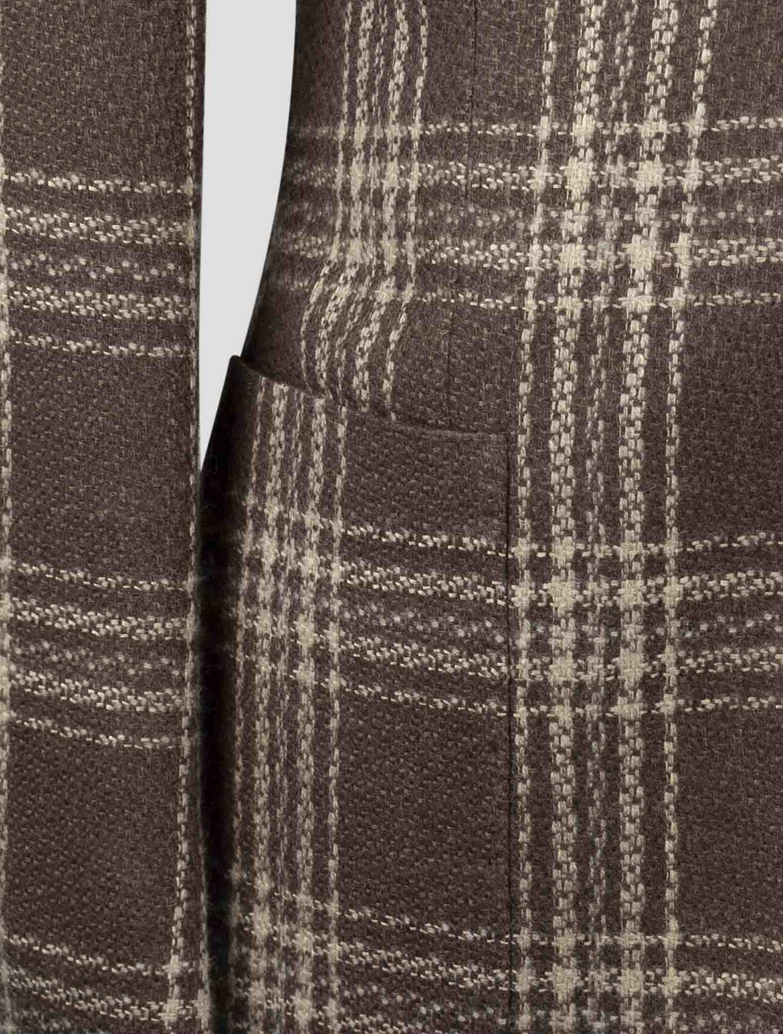Kiton Brown Cashmere Silk Blazer