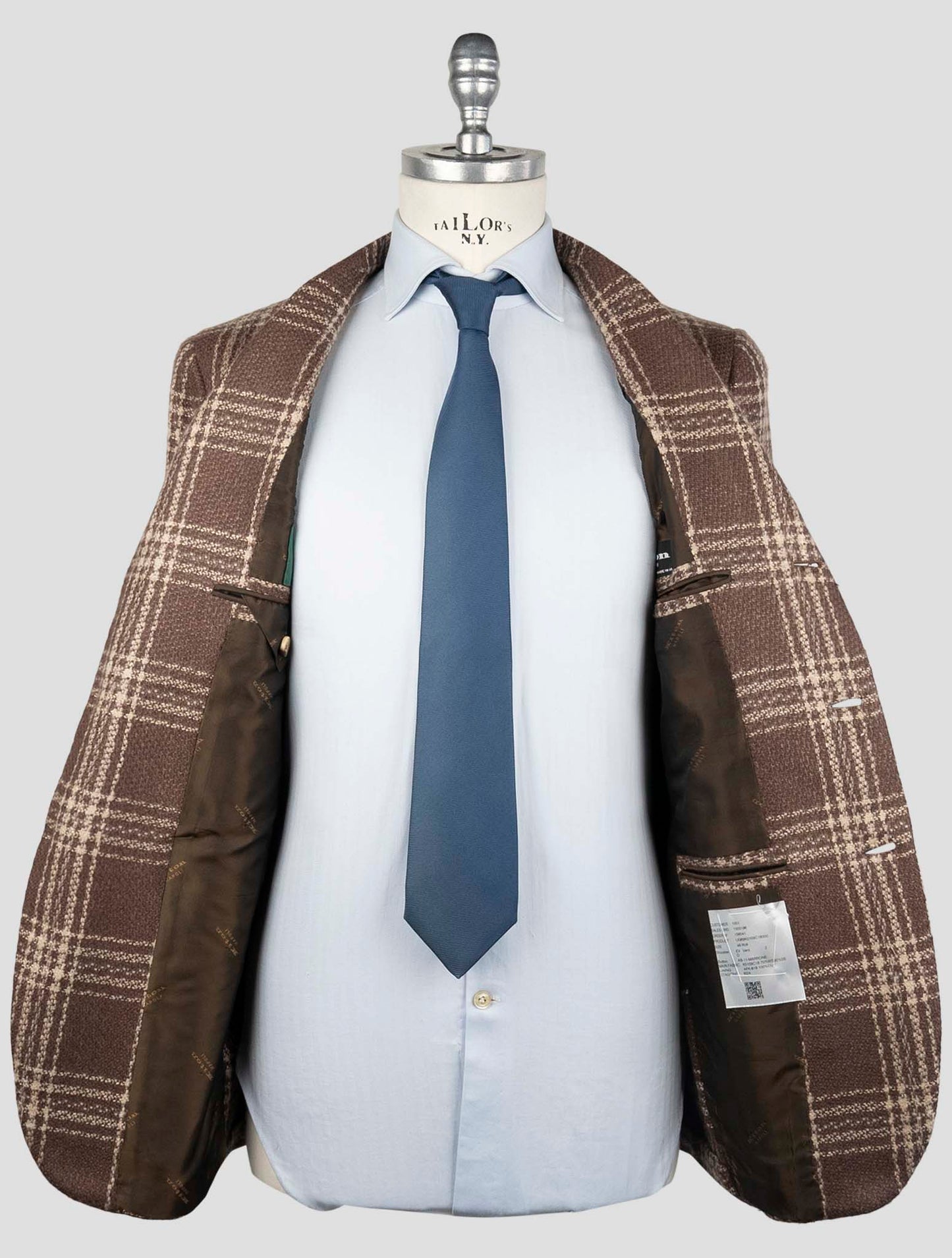 Kiton Brown Cashmere Silk Blazer