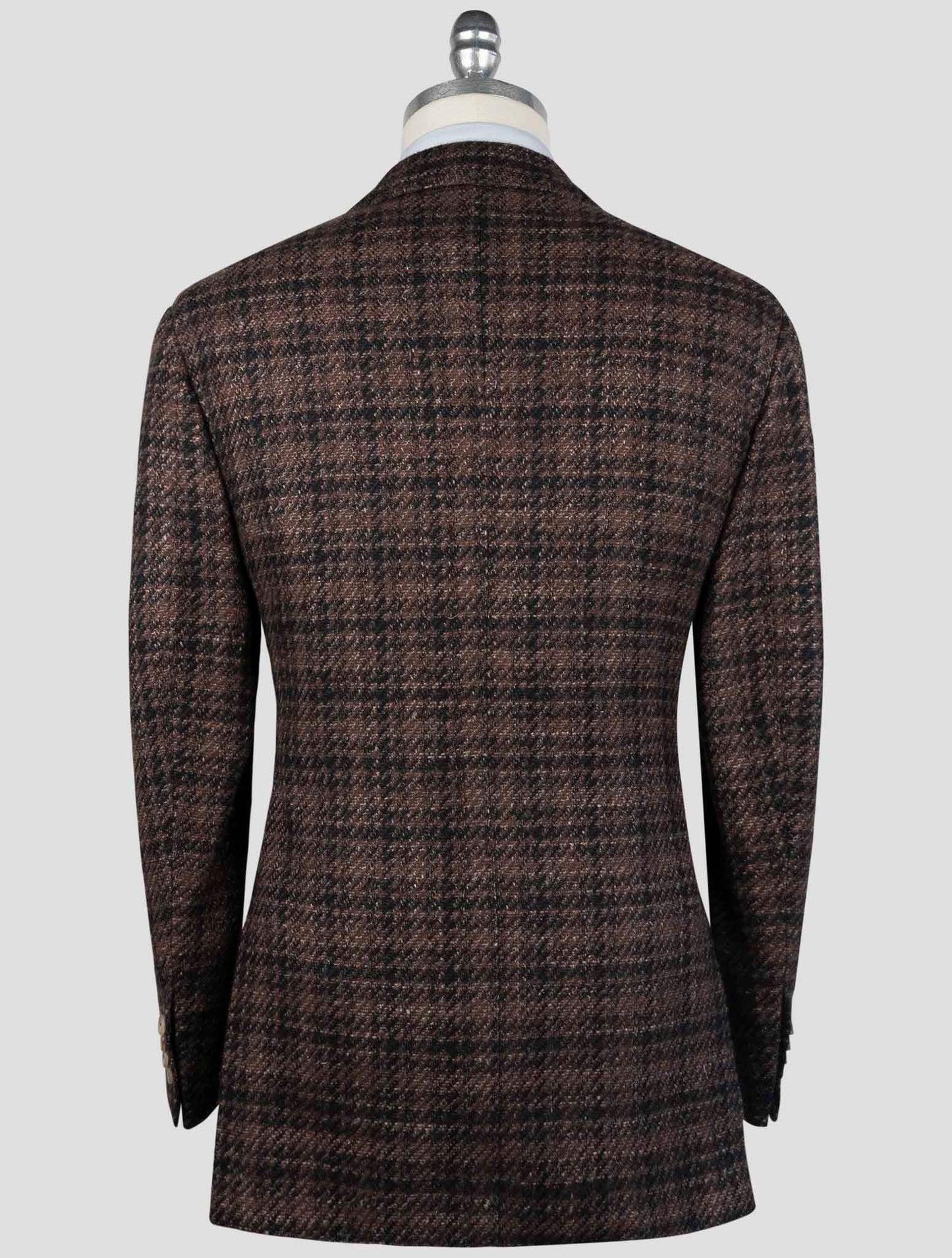 Kiton Brown Cashmere Virgin Wool Silk Linen Blazer