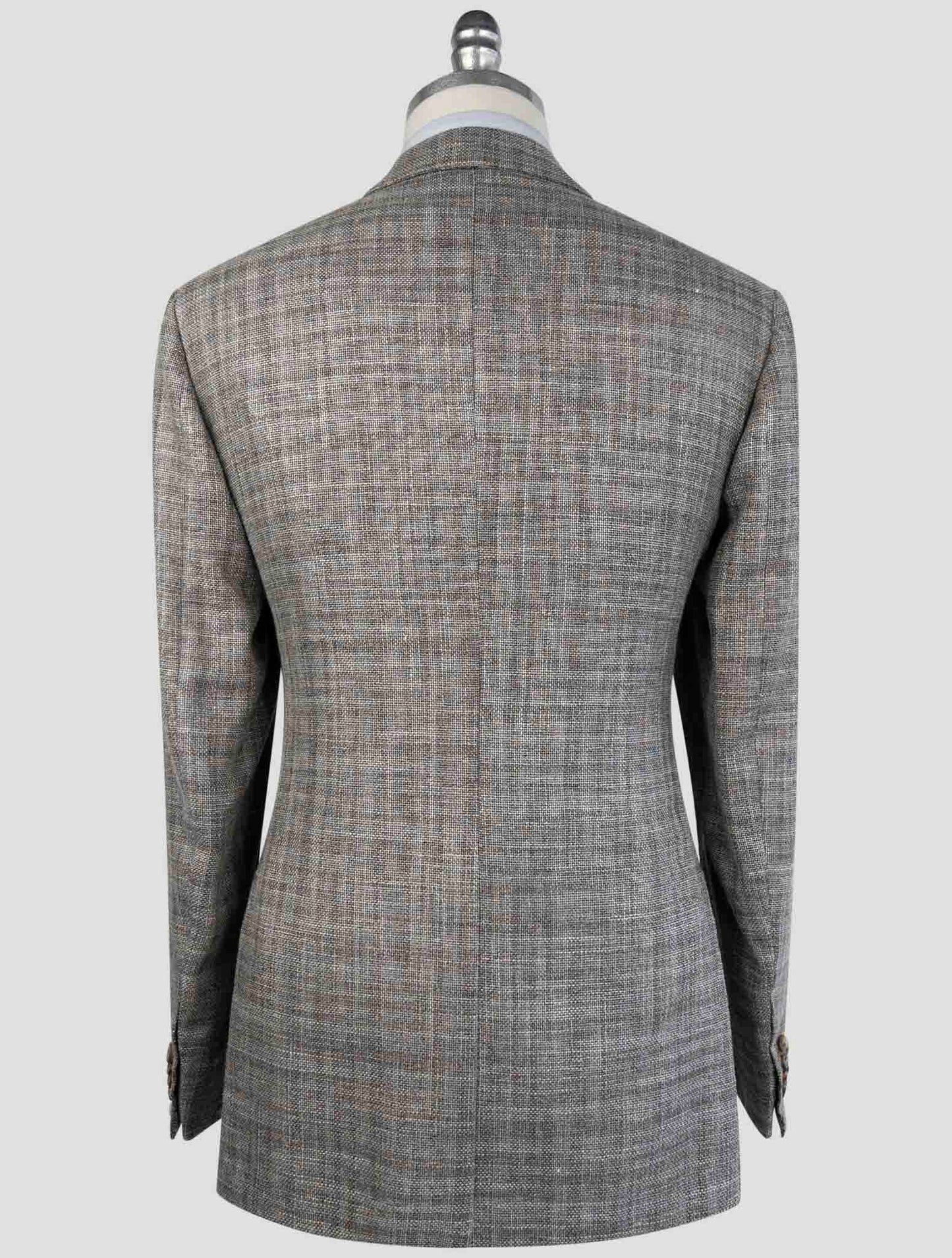 Kiton Gray Cashmere Virgin Wool Silk Linen Blazer