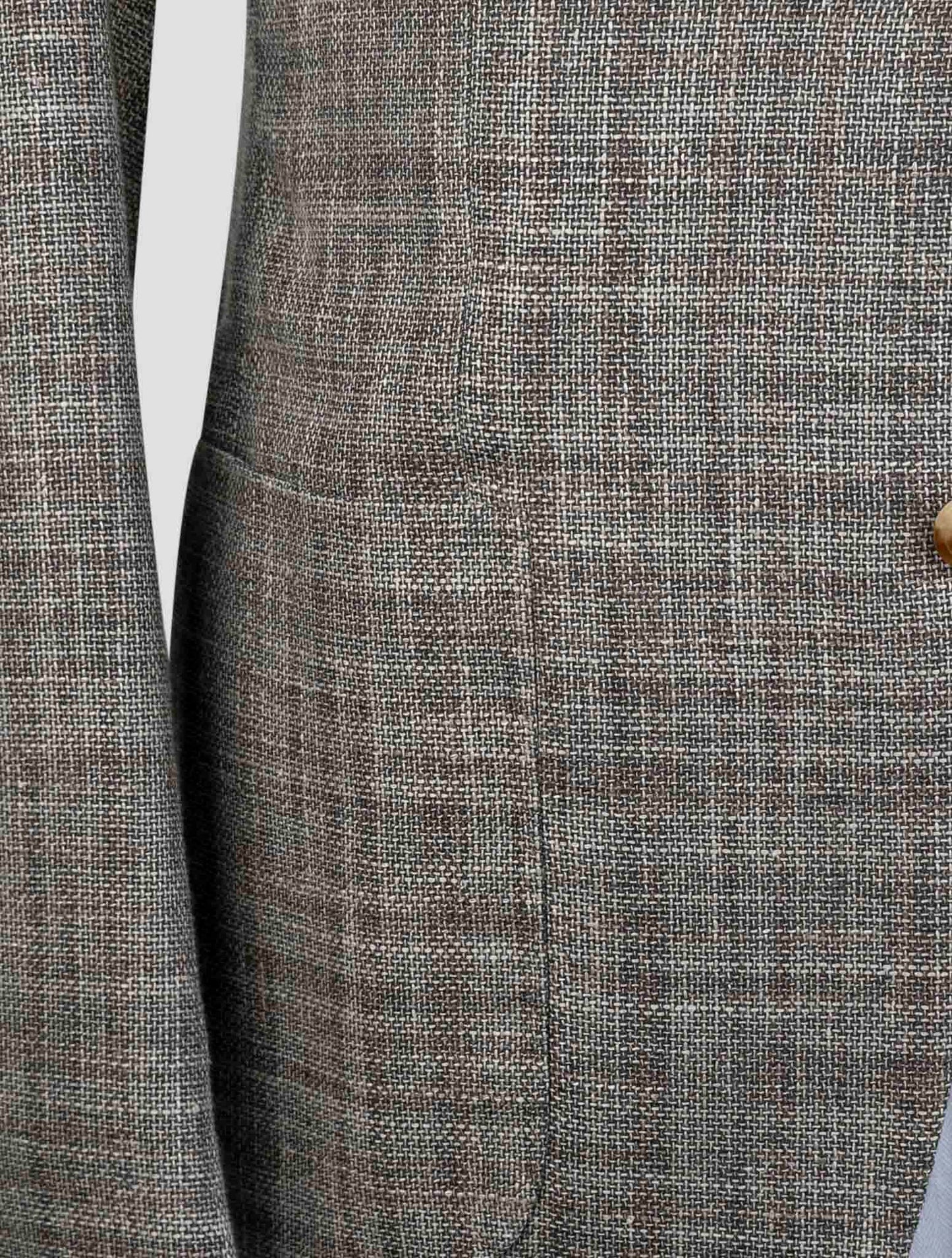 Kiton Gray Cashmere Virgin Wool Silk Linen Blazer