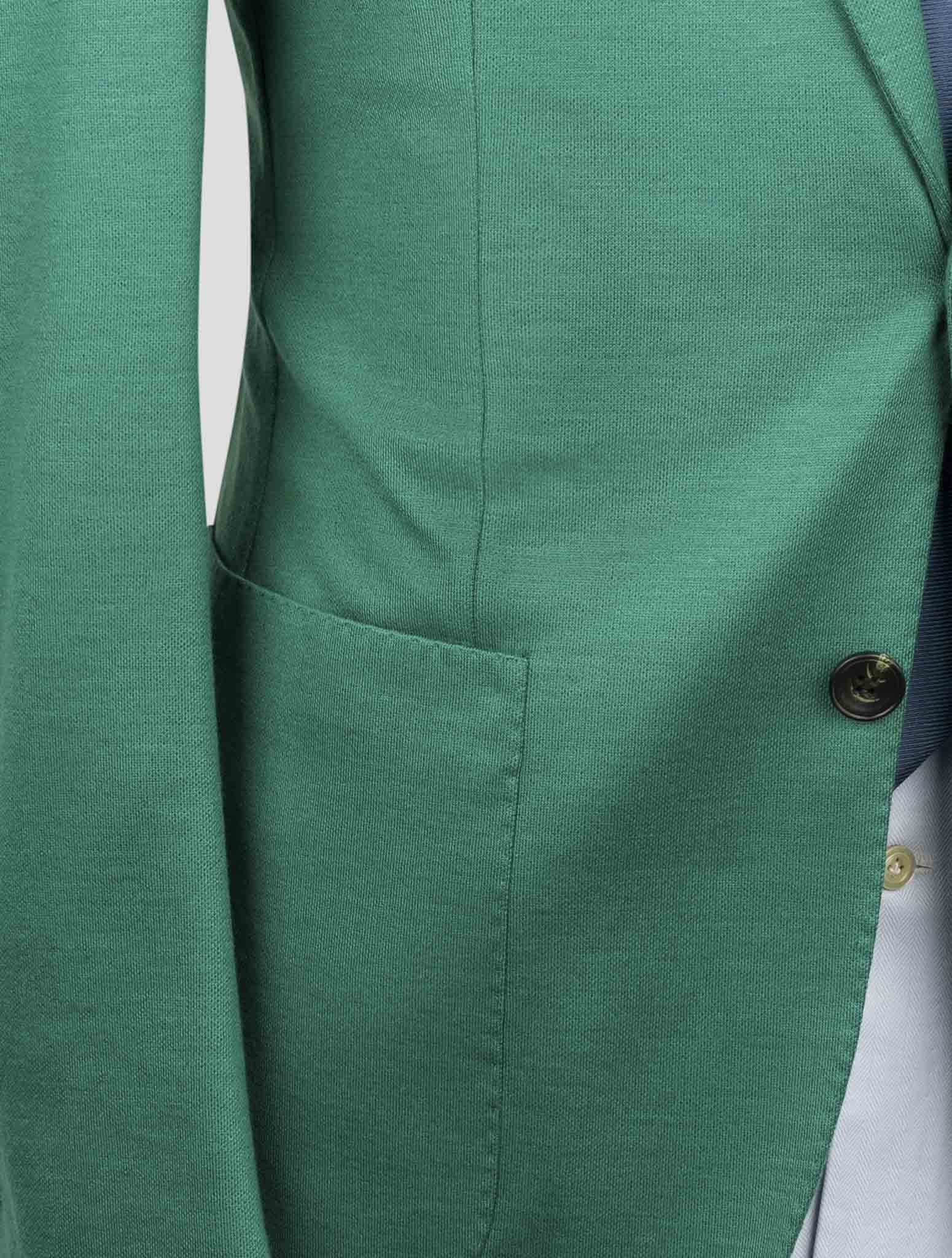 Kiton Green Cashmere Pl Blazer