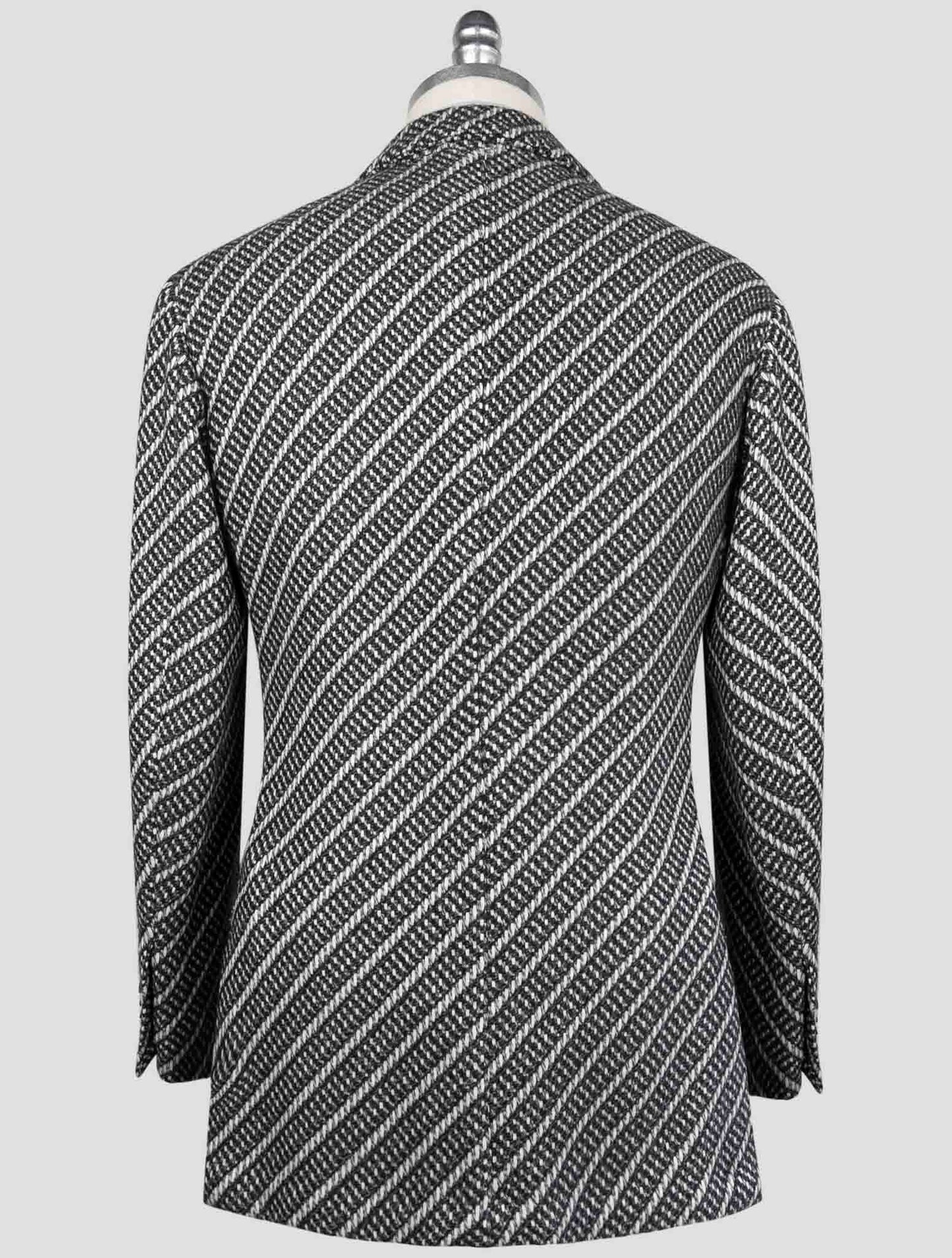 Kiton Gray White Cashmere Blazer