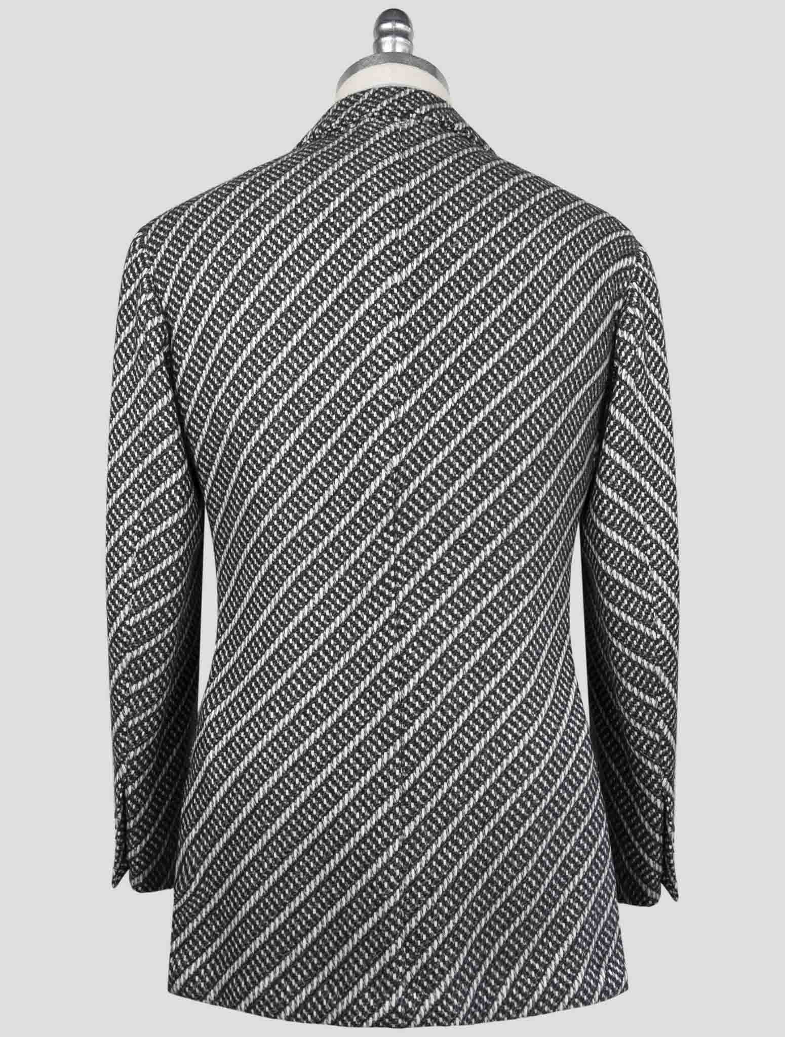 Kiton Gray White Cashmere Blazer