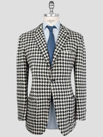 Kiton Black White Cashmere Blazer