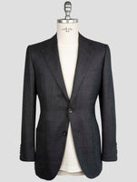 Kiton Gray Cashmere Silk Linen Blazer