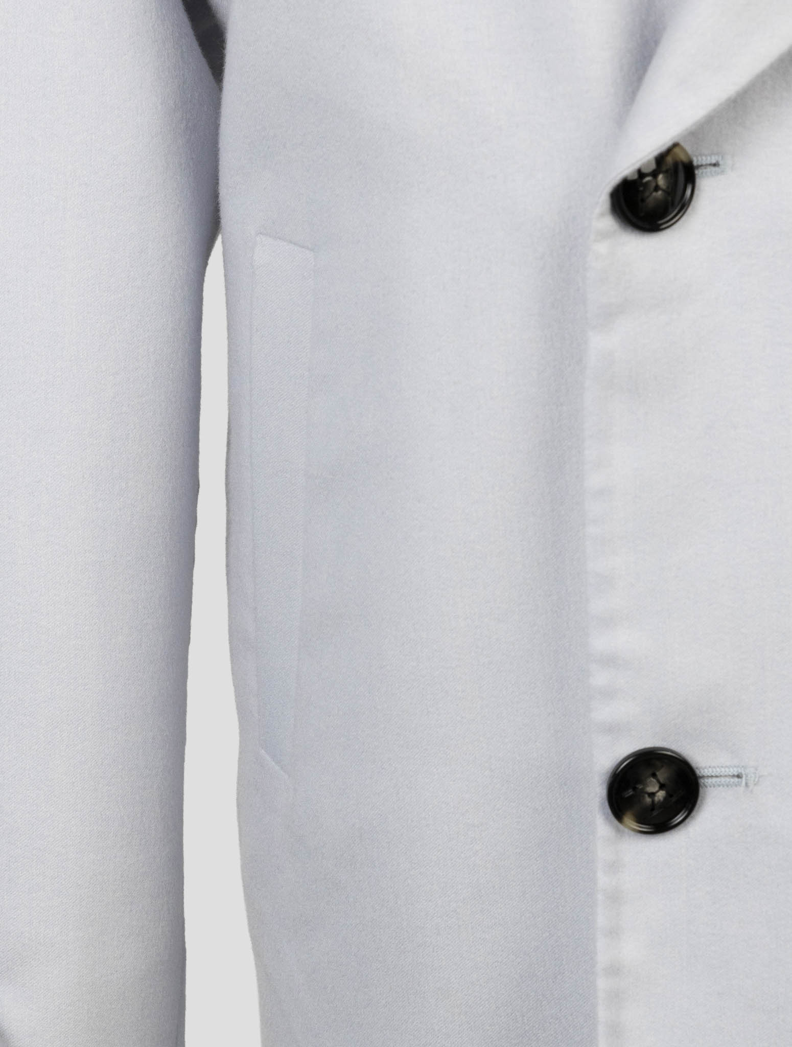 Kiton Light Blue Cashmere Silk Blazer