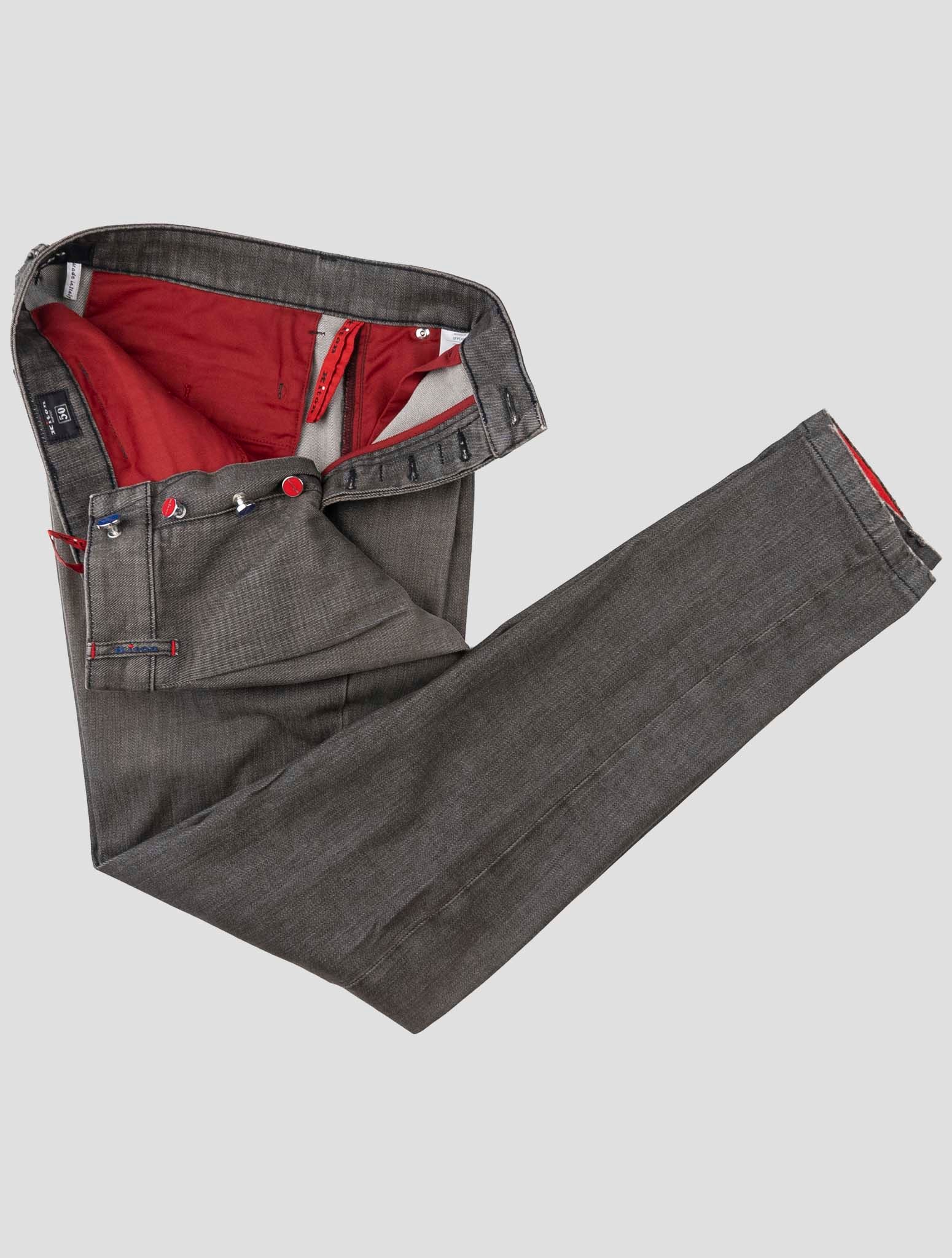 Kiton Brown Cotton Ea Pants