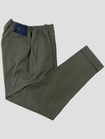 Kiton Green Cotton Ea Pants