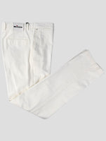 Kiton White Cotton Cashmere Ea Jeans