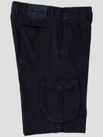 Kiton Dark Blue Cotton Ea Cargo Short Pants