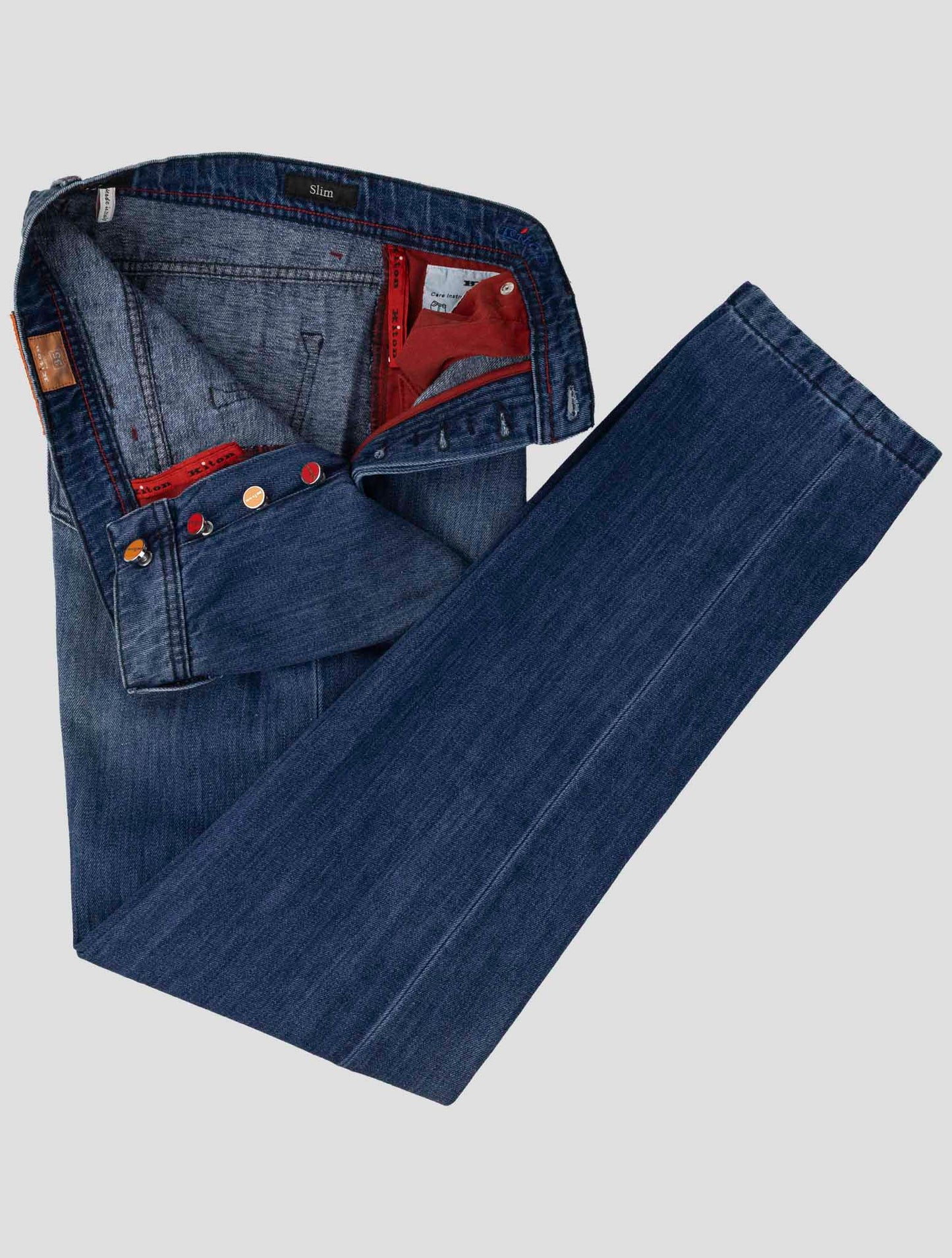 Kiton Denim Cotton Wool Pa Jeans