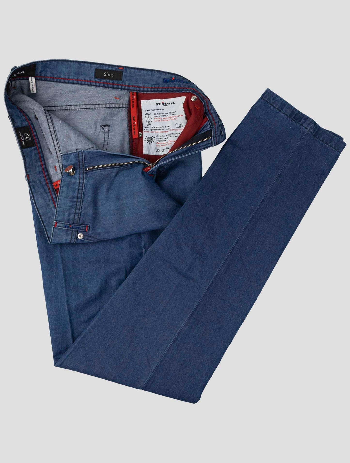 Kiton Denim Cotton Linen Jeans
