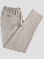 Kiton Gray Cotton Cashere Silk Pa Ea Pants