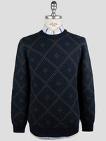 Kiton Blue Cashmere Sweater Crewneck