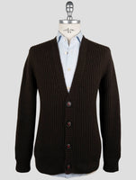 Kiton Brown Cashmere Sweater Cardigan